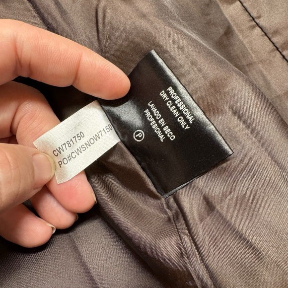 Calvin Klein Angora Rabbit Hair Wool Chocolate Brown Peacoat Like New soft cozy - Picture 11 of 16